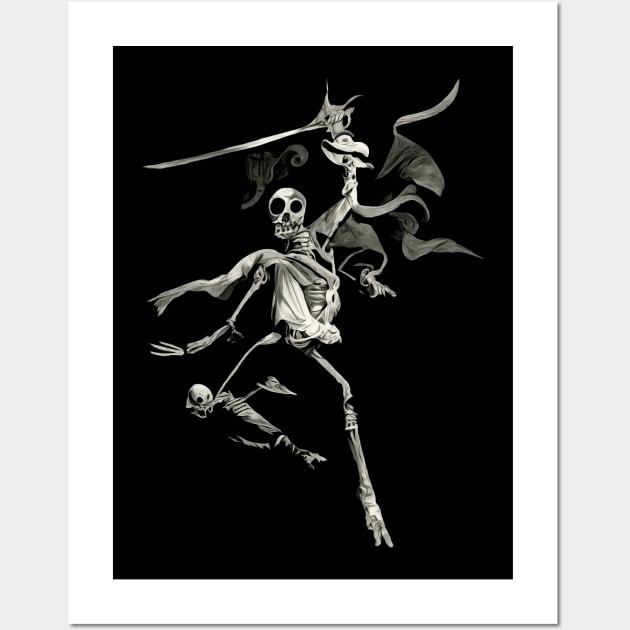 Day of the Dead Musketeer Wall Art by Abstract